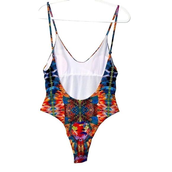 Bright Feather Print Bathing Suit NEW - Picture 12 of 13